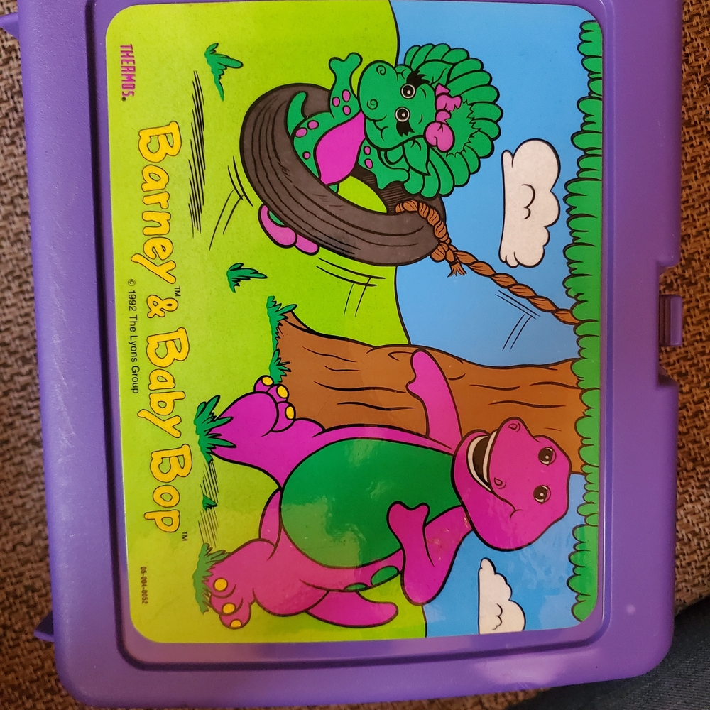Thermos Barney & Baby Bop Purple Toy